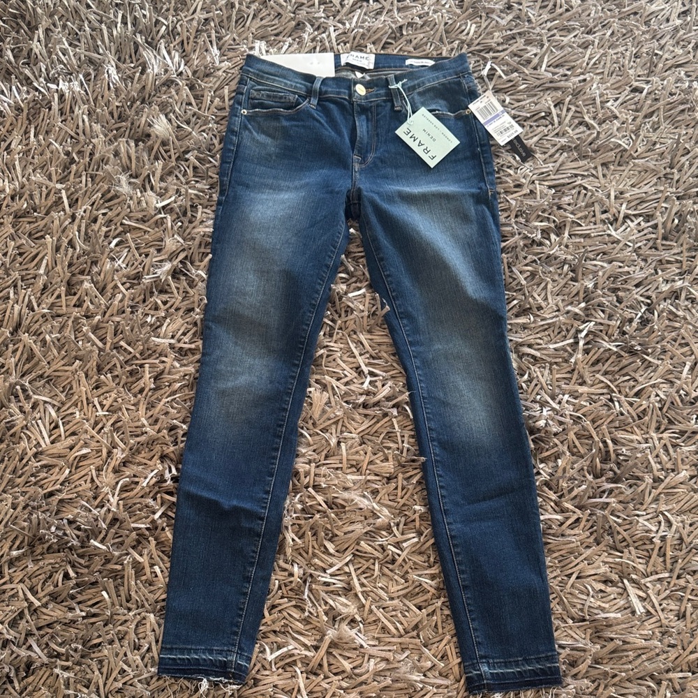 Frame Denim Indigo Skinny Jeans